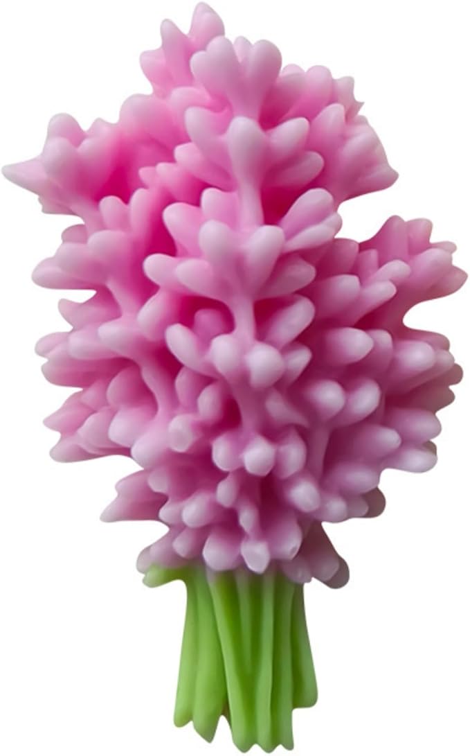 3D Flower Bouquet Candle Soap Silicone Molds Fondant Chocolate Candy Cake Decorating Mould Resin Clay Baking Pastry Tools (Lavender)