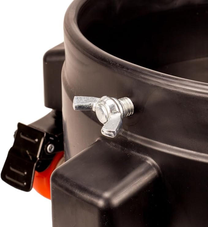 Maxshine Rolling Bucket Dolly (Black) | Heavy-Duty Polypropylene with 4 Swivel Wheels, 2 Shelves & 6 Compartments | Secure Fit, Spill-Free Design for Car Wash & Auto Detailing Organization