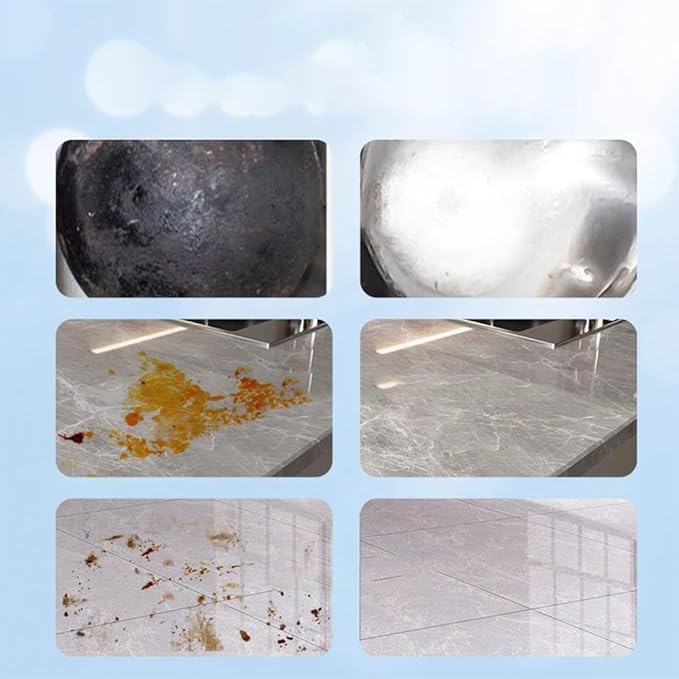 Multi-Purpose Powerful Cleaner for Kitchen, 260g Coconut Oil Natural Cleanser Heavy Kitchen Duty Degreaser All-Purpose Cookware Cleaner for Faucets, Tiles, Oven & Stove Top (3)