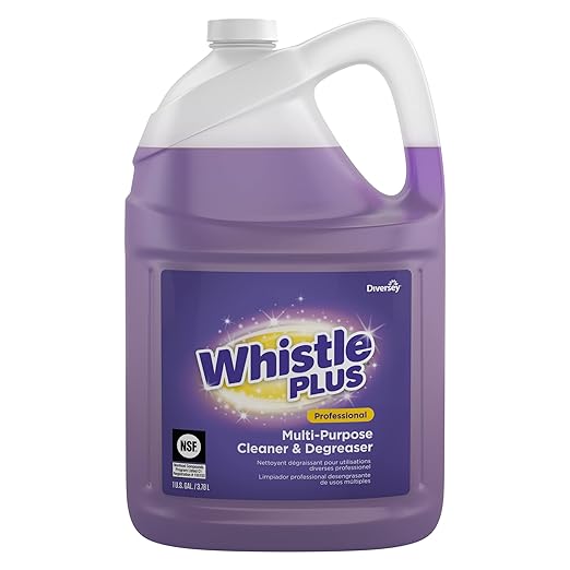 Diversey CBD540588 Whistle Plus Professional Multi Purpose Cleaner & Degreaser, Heavy Duty Stain Remover with Citrus Scent, Ready-to-Use Refill, 1-Gallon (Pack of 2)