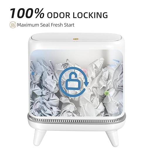 Bathroom Trash Can with Lid, Vacuum Adsorption Small Garbage Can 3.2 Gallon Press Top Lid Trash Bin with Legs Waterproof Waste Basket for Bathroom Bedroom Office Home RV