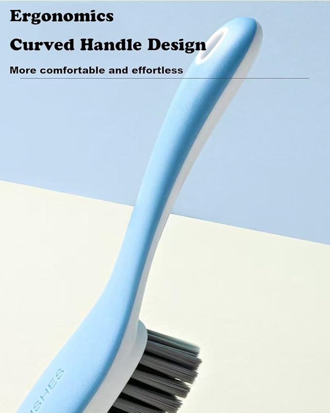 Scrub Brush for Stains-2 Pack Fabric Cleaning Brush,Laundry Stain Remover Brush,Clothes Scrub Brushes Cleaner Soft Bristle Scrubbing Brushes Household Cleaning for Carpet Clothes Bags & More