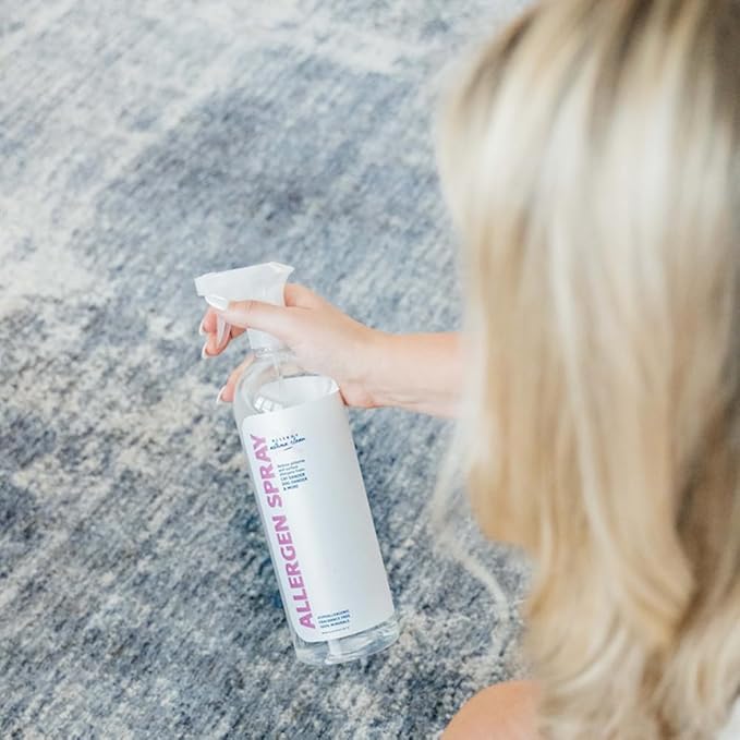 Allergen Spray, Pets, Dust Allergies & More, Air & Surface, Just Add Water, Bottle with One Refill, Over 64oz Total