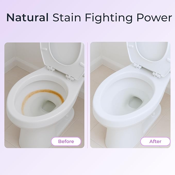 SplaShh 5 in 1 Toilet Bowl Cleaner, 30 Powder Packets, No Harsh Chemicals, Replaces Toilet Sprays, Toilet Pods, Toilet Tablets, Toilet Bowl Cleaner