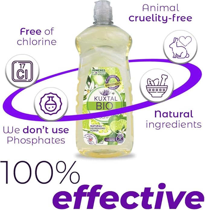 Dish Soap Liquid – 3 Pack | 27.7 fl oz Each | Biodegradable & Eco-Friendly | Naturally Derived Ingredients | Gentle on Hands, Tough on Grease | Natural Citrus Scent