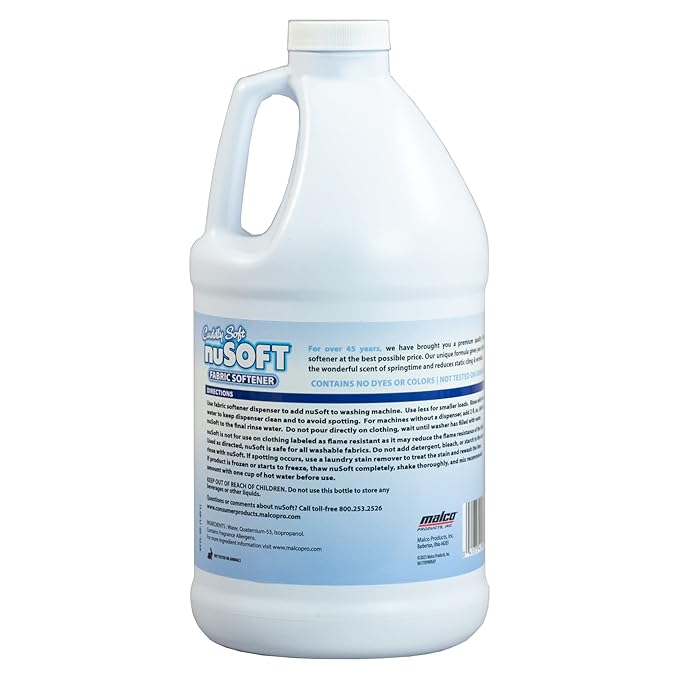 64 fl oz Ultra Concentrated Hypoallergenic Fabric Softener - Enhanced Softness & Freshness, Reduces Wrinkles & Static Cling, Safe on Colors & Delicates, Great for Delicate Skin (419690)