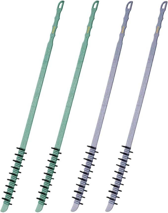 4Pcs Washing Machine Cleaning Brush, Flexible Nylon Bristles Laundry Brush, 0.8x23.6in Long Effective Reusable Cleaning Tool for Washing Machine Drums