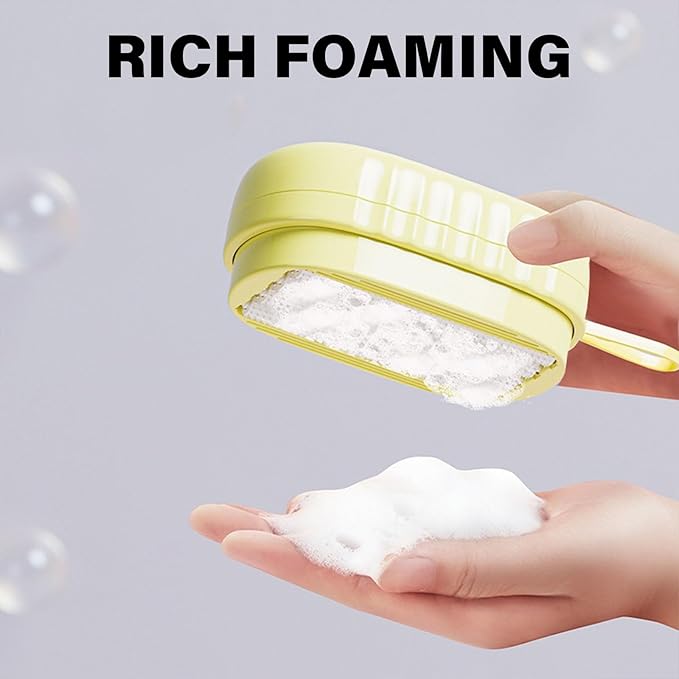 Multifunction Laundry Brush Household Scrubbers with Integrated Detergent Release for Laundry and Home Surfaces