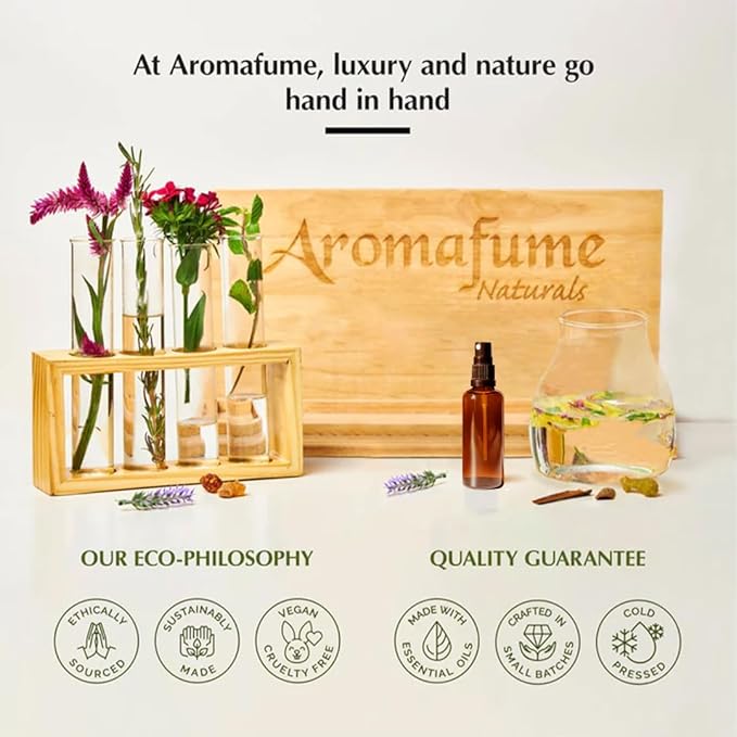 Lavender & Chamomile Room, Linen & Pillow Spray by Aromafume | 100ml/3.38 fl oz | with Pure Lavender Essential Oil | Aromatherapy Spray for Relaxation | Air Freshener