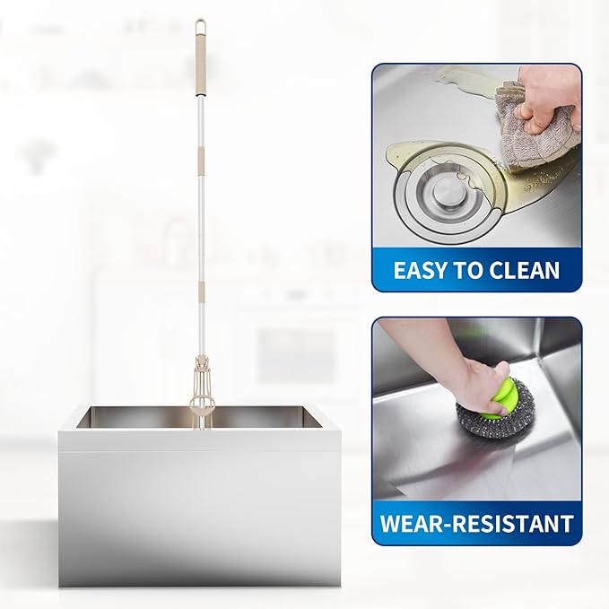 TONGMO Stainless Steel Floor Mop Sink Mop sink | 19" x 22" x 12"