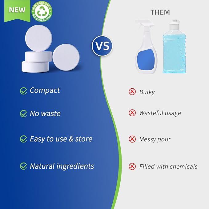 ALLMIX Hard Floor Cleaner, Floor Cleaning Tablets for Mopping, Eco-Friendly Gentle & Deep Cleaning Solution for All Hard Floors, Perfect for Mop Buckets - Lemon Scent (15Pcs - Individually Packaged)