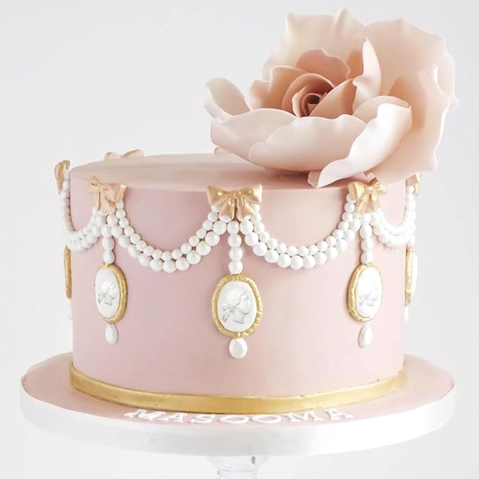 Art Molds for Polyclay Air Dry Clay Plaster Epoxy Resin Fondant Cake Decor 3 Border Trimmings