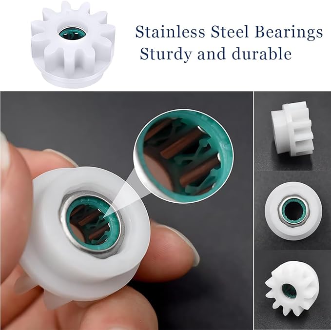 YWSH 2 Pack Spin Mop Bucket Gear Easy Mop Pedal Broom Bearing Gears Repair Compatible with Ocedar Vilida, One Way Clutch Bearing Bucket Gear Sprockets for Spin Mop Buckets