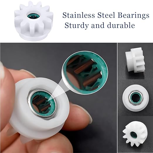 Spin Mop Bucket Gear Easy Mop Pedal Broom Bearing Gears Repair Compatible with Ocedar Vilida, One Way Clutch Bearing Bucket Gear Sprockets for Spin Mop Bucket (4PCS Gears)