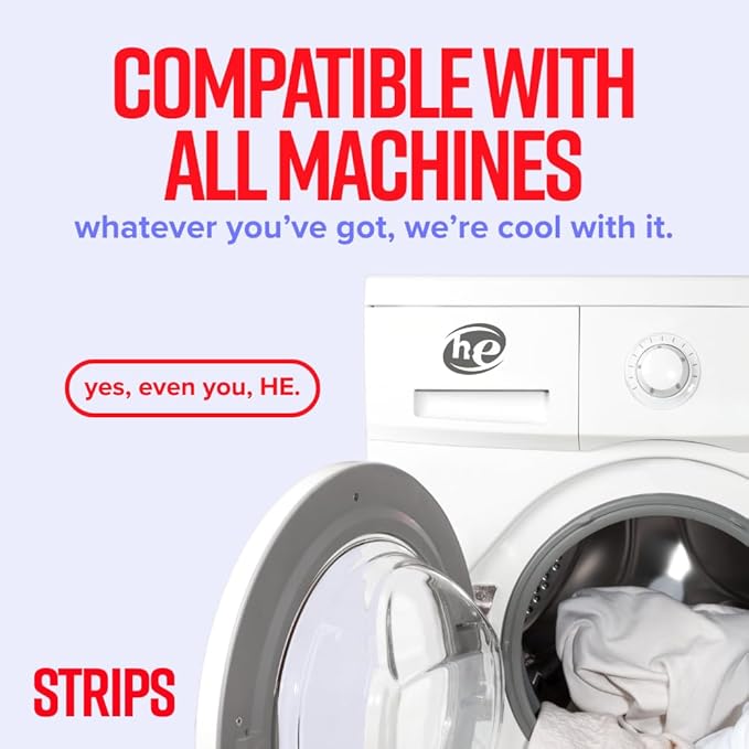 STRIPS Laundry Detergent Sheets Fresh Linen Scented (30ct, 60 loads) Eco Liquidless Soap, Travel-Friendly, Dissolves in Hot & Cold, Hypoallergenic, Tackles Tough Stains & Odors