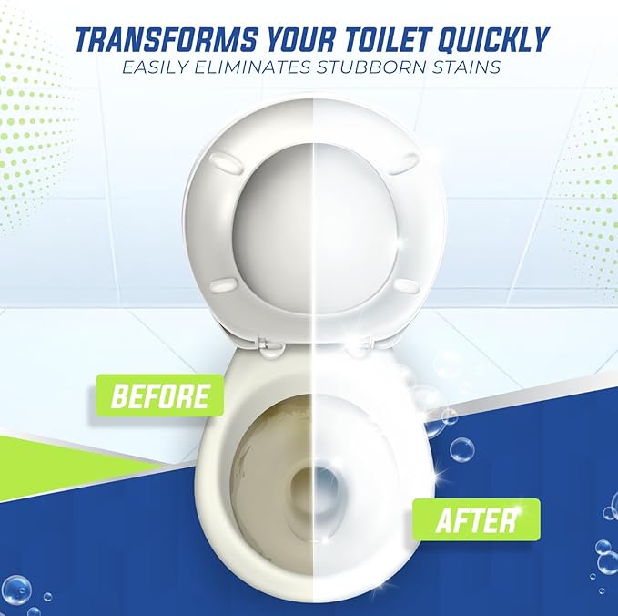 True Fresh Toilet Bowl Cleaner Tablets 26 Pack – Deodorizer & Septic Safe – Deep Cleaning, Odor Eliminator, Stain Remover for Long-Lasting Freshness – Fresh Ocean Scent