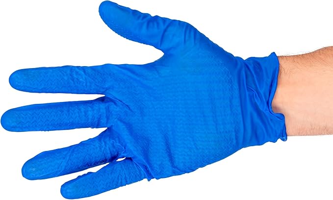 DENCO DISTRIBUTING, INC. Griptensity Biodegradable Textured Nitrile Gloves - Powder & Latex Free - 6MIL - 10 Boxes Per Case