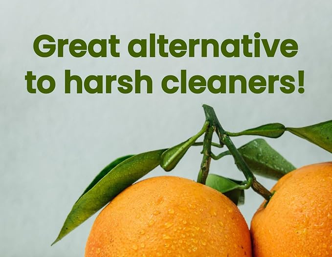 Premium Cold Pressed Orange Oil Concentrate- 32 oz (with D-Limonene), Concentrated Cold Pressed Orange Oil Blend - All-Purpose Citrus Cleaner and Degreaser Blend