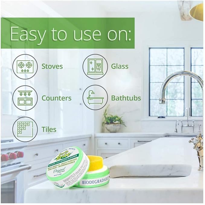 All Purpose Cleaner 2-Pack – Clay Bar Cleans Stoves, Bathrooms, and All Hard Surfaces – 100% Natural Cleaning Product