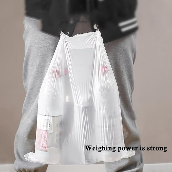 Ultra thick heavy duty Plastic 16 gallon no tear open drawstring trash bags white ‎lavender scent Plastic garbage bags for household kitchen bedroom bathroom living room office restaurant