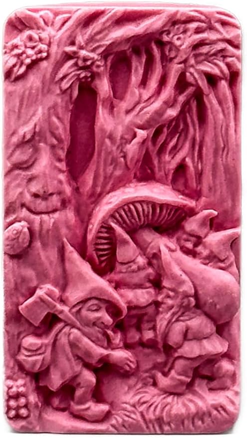 SOAP Silicone Mold Set of 4 Magical Designs: Fairy Door, GATE, Witch House, Dwarf for SOAP Making, Candle, Resin and Other Crafts