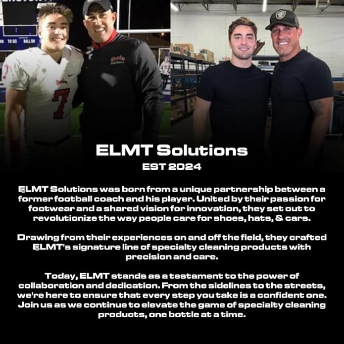 Blackline ELMT Hat Cleaning Kit — Quick-drying, US-Made, Cleans 50+ Hats — Hat Cleaner for Baseball Caps of all Materials Cotton, Wool, Leather, Felt and more (8oz Solution, Deodorizer, Towel & Brush)