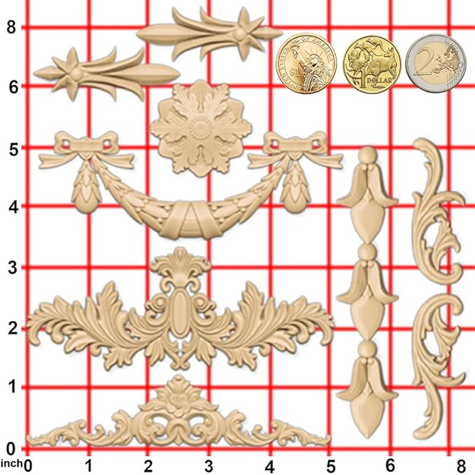 Silicone Mold for Polyclay Air Dry Clay Plaster Crafts Rococo Bow Swag