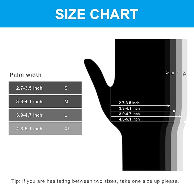 FINITEX - Black Nitrile Disposable Gloves, Exam Gloves, Powder-free, Latex-free, 3mil, Case of 10 Boxes