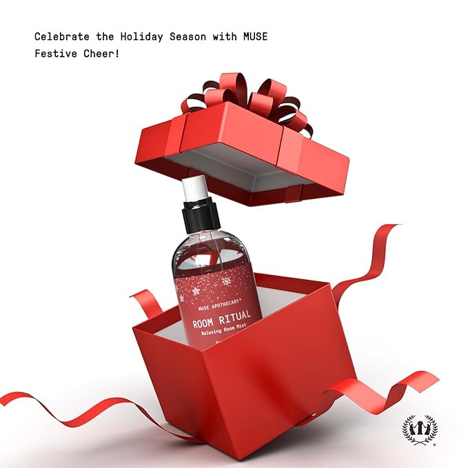 Muse Apothecary Room Ritual - Room Spray, Aromatic and Relaxing Room Mist, Air Freshener Spray, Infused with Natural Aromatherapy Essential Oils - 8 oz, Fresh Snow, 2 Pack