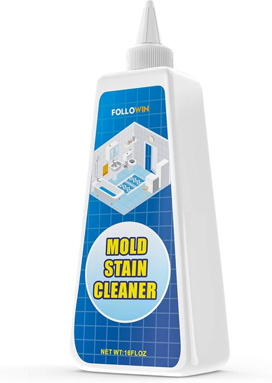 FOLLOWIN Mold and Mildew Stains Cleaner Gel 16oz for Washing Machine Front Loader Seal, Household Mold Stain Cleaner for Shower,Sink,Mold Stain Remover Gel for Bathroom Grout,Bathtub