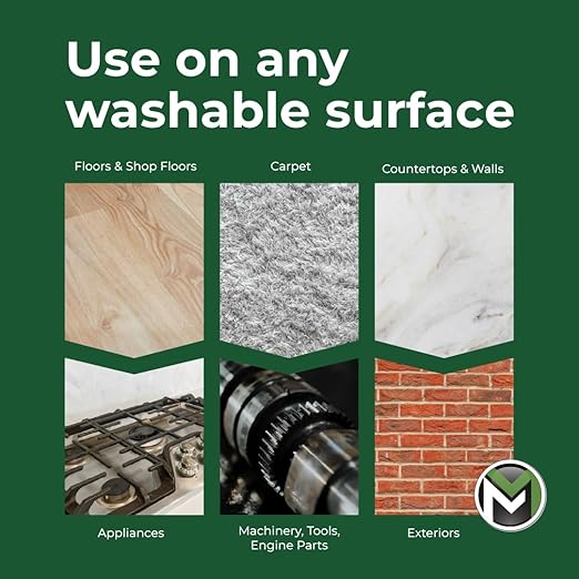 Myco Dynamic Green Degreaser 1 Gal – Biodegradable Heavy-Duty Cleaner & Concentrate, pH 12.4, VOC-Free, Makes 55 Gal, Commercial & Residential Multi-Surface Use: Kitchen, Equipment, Fire Restoration