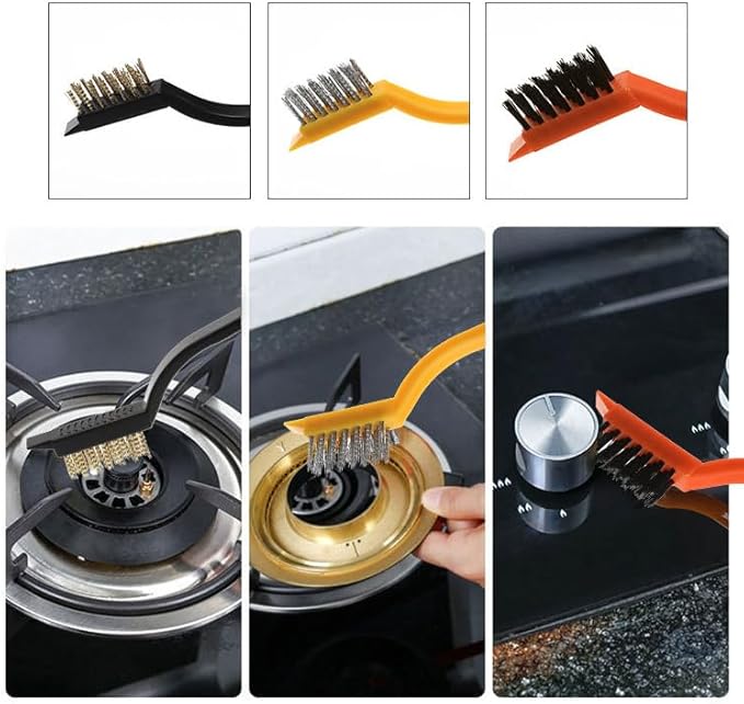 12Pcs Crevice Brushes for Cleaning Crevice Cleaning Brush Set Hard Bristle Crevice Cleaning Brush Supplies for Corner Sink Cup Teapot Bottle Blender-Multifunctional Brush Cleaner