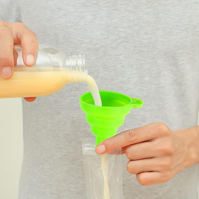 LOMIMOS 160PCS Disposable Ice Popsicle Mold Bags,BPA Free Freezer Tubes With Zip Lock Seal Funnel for Healthy Snack Yogurt Stick Juice Fruit Smoothies Ice Candy Pops Family Party(11"x2.2")