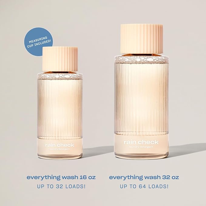 Snif Rain Check Laundry Detergent, Clean and Crisp Scent, 64 Loads, Non-Irritating to Skin, Clean, Non-Toxic, Vegan, Cruelty Free, 32oz