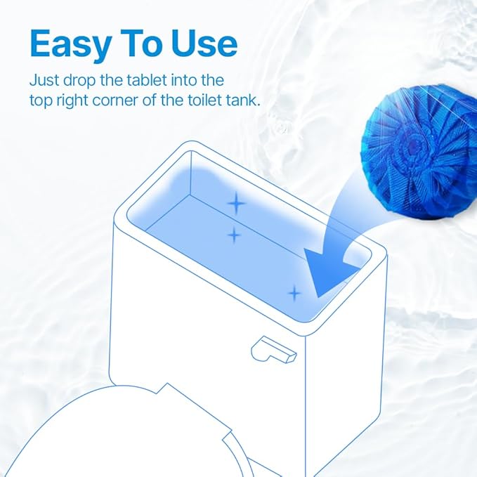 Disposable Toilet Bowl Cleaners(150 Tablets) Odor Eliminator, Fresh Scent, Multipurpose Residential and commercial Toilet Cleaners 2-3 week Lasting Toilet Bowl Cleaner