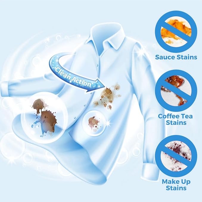 Laundry Detergent Sheets, 100 Loads (50 Sheets), 5.5" x 4.25", Fresh Scent