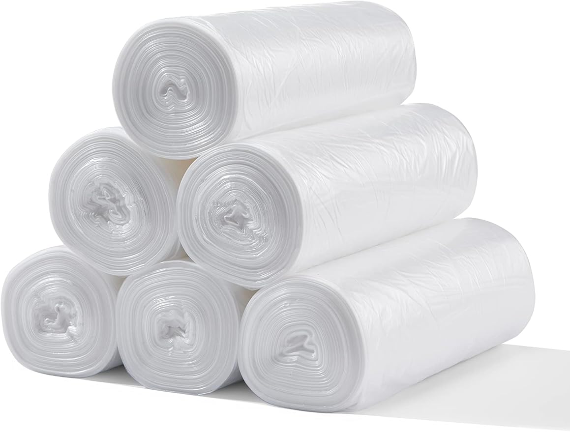 TYPLASTICS Trash Can Liner - Wholesale 1000 Count Garbage Bags on Perforated Roll 7-10 Gallon Multipurpose for Office Bathrooms Business Home Commercial and Industrial Needs 24" x 24"