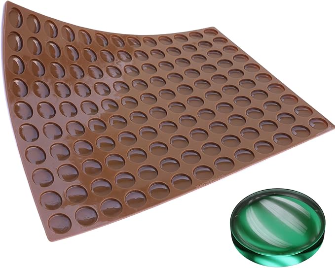 Round Silicone Candy Mold - Half Sheet