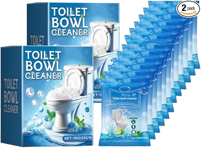 ANRUI New Splash Cleaner Foaming For Toilet, Foaming Toilet Cleaners, Powerful Instant Bowl Cleaner for Toilets Bowl Squatting Pans (12, 2boxes)
