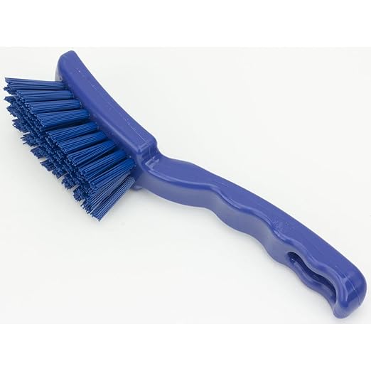 SPARTA 41395EC14 Plastic Scrub Brush, Detail Brush, Kitchen Brush With Hanging Hole For Cleaning, 7 Inches, Blue, (Pack of 6)