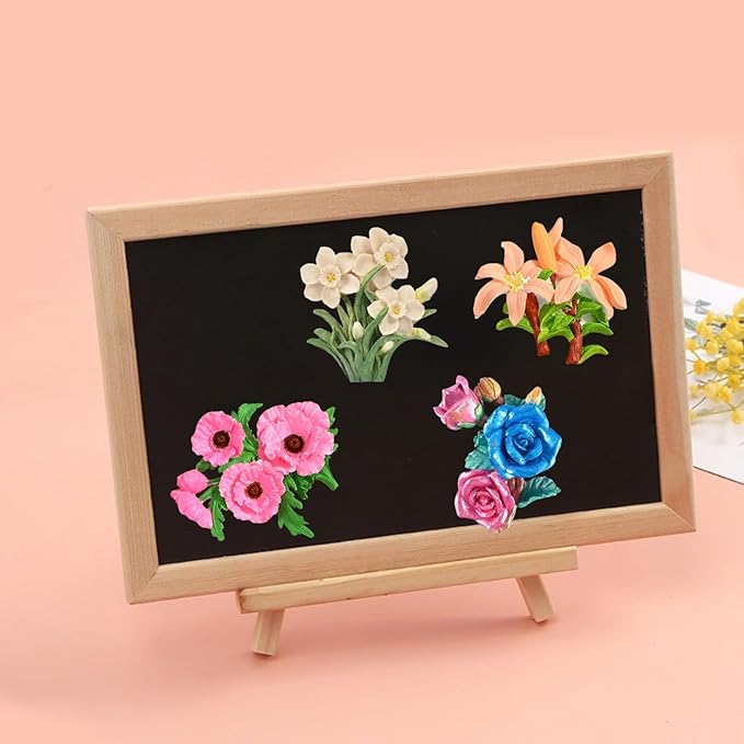 3D Flower Bouquet Candle Soap Silicone Molds Fondant Chocolate Candy Cake Decorating Mould Resin Clay Baking Pastry Tools (Lily)