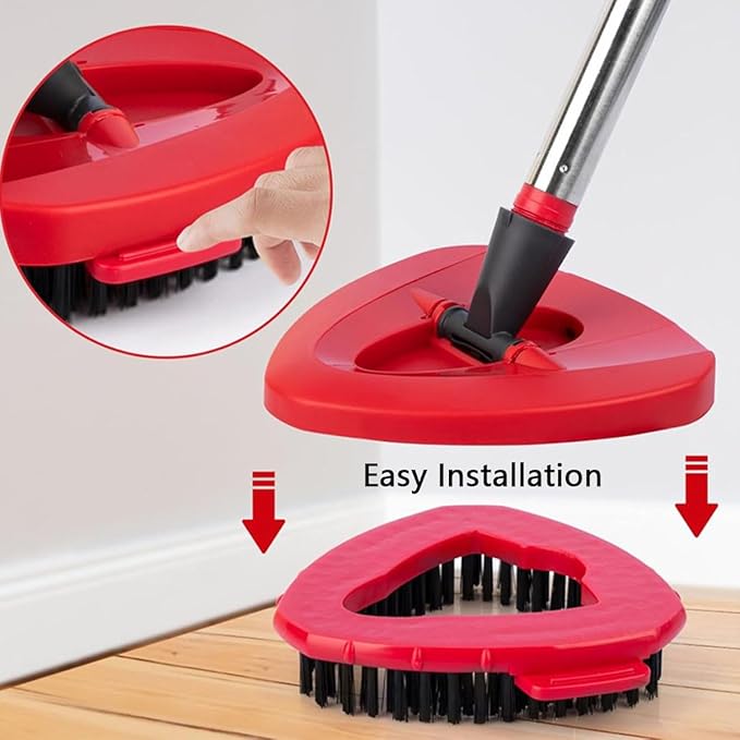 8-Pack Reusable Mop Head Replacement for O Cedar Easywring 1-Tank System, Microfiber Spin Mop Refills Compatible with Vileda 2-in-1 Turbo Triangle