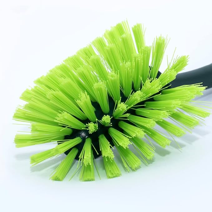 Pine-Sol Scrub Brush Set - Long Handle Cleaning Brushes with Heavy Duty Bristles and Comfort Grip - Scrubbers for Kitchen, Household, and Dishwashing, 2 Pieces