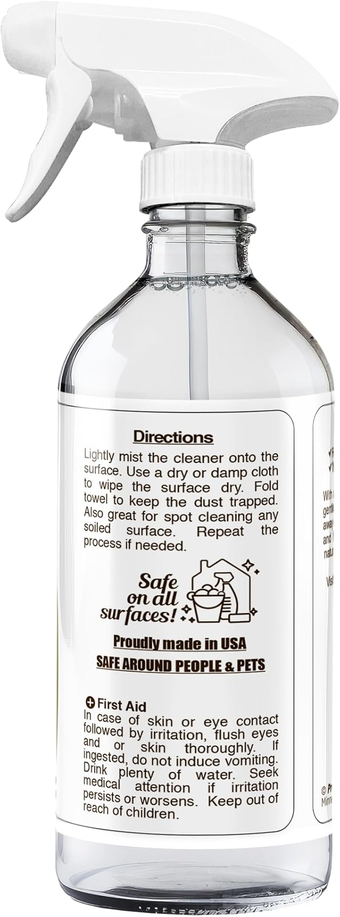 Daily Dusting Spray Surface Cleaner 16 oz - Wood Cleaner Cleaning Spray for Tables, Banisters, Old Wooden Cabinet, Doors, Decors & Antique Restorer Revealing Natural Shine