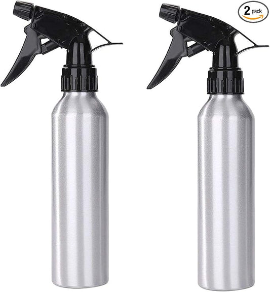 JinYan 250ml Empty Aluminum Spray Bottle,2pcs Reliable Sprayer Empty Spray Bottles Atomizer Mist Perfume for Hairdressing Tattooing Green Soap Flowers Water Sprayer Tool