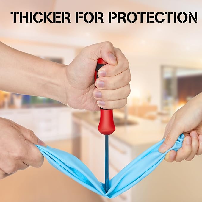 12 Pairs Dishwashing Rubber Gloves Rubber Kitchen Reusable Cleaning Waterproof Household Gloves for Cleaning Washing Working Painting