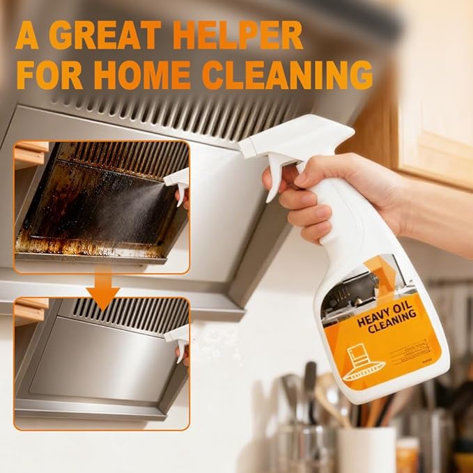 Stubborn Stains Cleaner, 2025 Upgraded Powerful kitchen Degreaser, Multipurpose Stain Removal Cleaners, Stove Cleaner for Gas Stove Top, Kitchen, Bath Shower Glass (6, Two Sets)