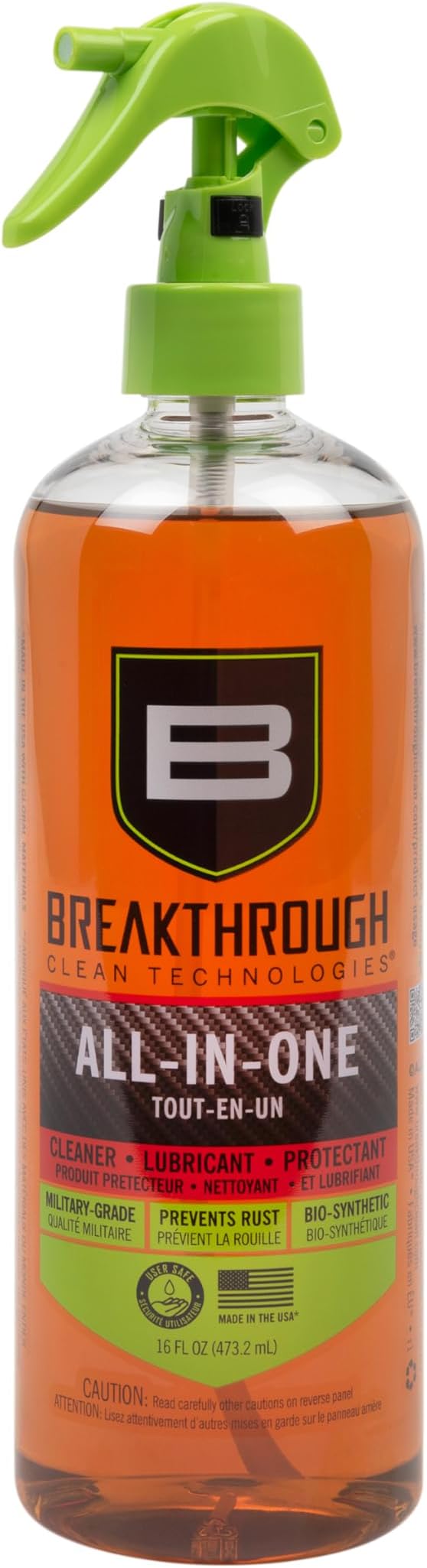 Breakthrough Clean Technologies Battle Born Bio-Synthetic All-in-One (CLP) Cleaner, Lubricant, & Protectant, 16oz Bottle