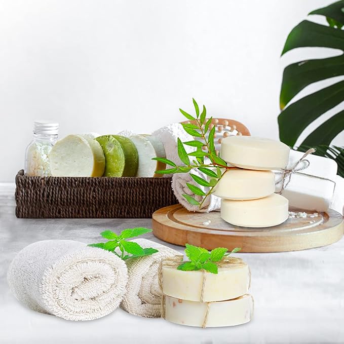 Sakolla 2 Pack Cylinder Silicone Soap Molds, 15 Cavity Mini Round Silicone Molds for Handmade Soap, Lotion Bars, Bath Bombs, Chocolate, Cake