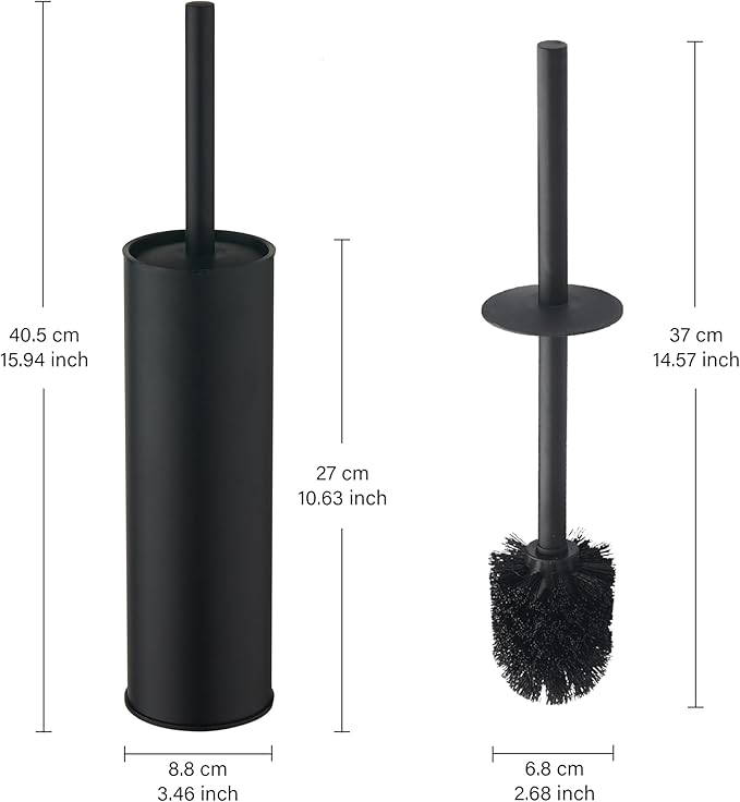 Toilet Brush and Holder Set Premium Material Toilet Bowl Cleaner Free Standing Toilet Bowl Brush and Holder